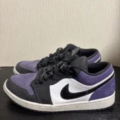 Nike Air Jordan 1 Low ブラック/パープル
