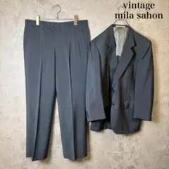 mila schon ダブル スーツ セットアップ 紺 背抜き N3267 - メルカリ