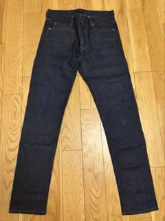 【美品】UNIQLO スリムフィットジーンズ セルビッジ 赤耳 カイハラデニム