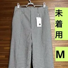 ローリーズファーム　チェックフロントスリットパンツ