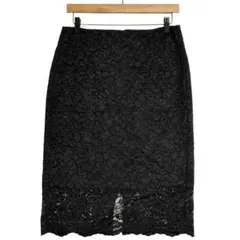 GU ジーユー　レースタイトスカート　黒　XL