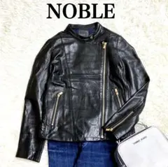 フレームワーク　ノーブル　ラムレザー　シングルライダースジャケット　黒　34