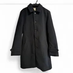 nano ネイビー ステンカラーコート