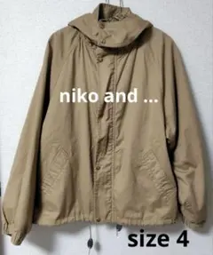 niko and… ニコアンド マウンテンパーカー ベージュ サイズ④
