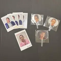 草間リチャード敬太 ミニうちわ チェキ風カードセット