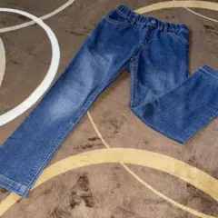 デニムブルー ストレートパンツ 120