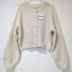 新品未使用　ニットカーディガン　クルーネック　ニットセーター　ドロップショルダー