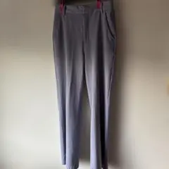 GRLパープルグレー スラックス パンツ　S