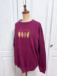 ヴィンテージ♡スウェット♡長袖♡トレーナー♡刺繍♡hello autumn