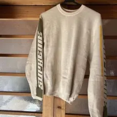 野村訓一着Supreme Small Box Crewneck Natural - メルカリ