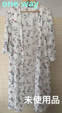 【値下げ！未使用品】one wayシースルー花柄カーディガン羽織