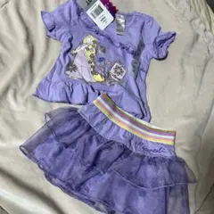 ディズニープリンセス ラプンツェル Tシャツとスカートセット 3T