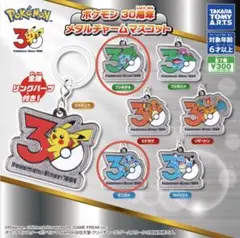 ポケモン 30周年 メタルチャームマスコット