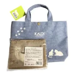 新品】カルディ ネコバッグ＆メッシュポーチ セット タグ付 未使用 KALDI
