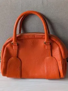 toff&loadstone 型押しレザー ワンショルダーハンドバッグ ピンク 