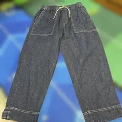 チャオパニック購入　ベイカー　イージーデニムパンツ　L 綿麻のサムネイル