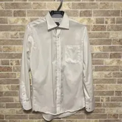 ホワイト M 長袖ワイシャツ　オリヒカ