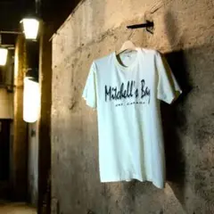 Mitchell's Bay シングルステッチ ヴィンテージTシャツ クリーム色