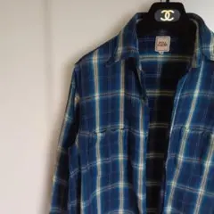 FULLCOUNT　ヘビーネルシャツ　織りチェック　38 日本製