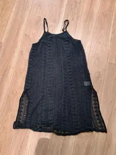 レース編み キャミワンピース