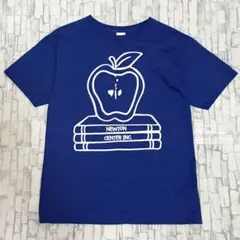 ヘインズ US アメリカ古着 リンゴ イラスト 企業 プリント 半袖Tシャツ M