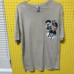 CHUMS XL ベージュ Tシャツ ポケット付き