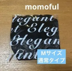 【正規品】momoful★吸水ショーツ ぬブラック 黒Mサイズ レースデザイン