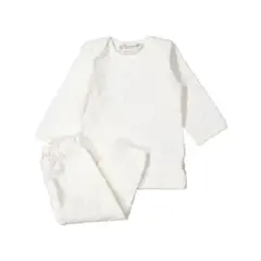 【Bonpoint】パイル地セットアップ ホワイト2A(~90cm)★要確認