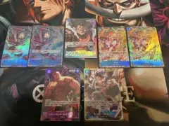 ワンピースカード　ルフィリーダーパラレル　サンジ　ナミSRパラレル　神速の拳