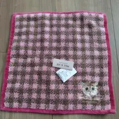 PAUL & JOE チェック柄タオルハンカチ