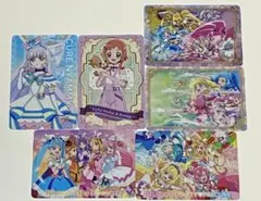 プリキュア カードセット 6枚　キラキラカードグミ