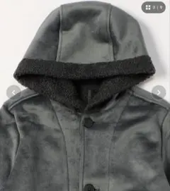 COMME CA ISM ジャージーフェイクムートンコート 150～160