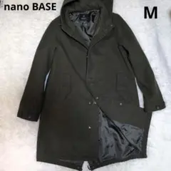 極美品 nano BASE ナノ・ユニバース メンズモッズコートカーキグリーンМ