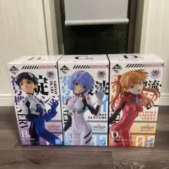 一番くじ 新世紀エヴァンゲリオン B賞 C賞 D賞 フィギュアセット