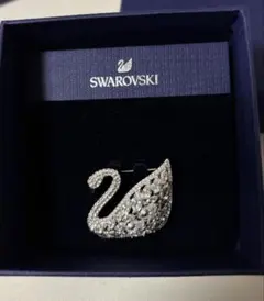 SWAROVSKI スワロフスキー バレッタ【未使用品】スワン 髪飾り