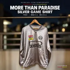 MORE THAN PARADISE 韓国 シルバー ゲームシャツ F