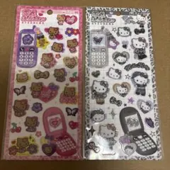 平成はっぴーフォンステッカー　ハローキティ
