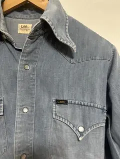 Lee WESTERNER ウエスタンシャツ　ライトブルー長袖 M