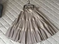 Dignite collier ベージュ プリーツスカート サイズF