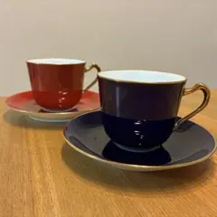 大倉陶園 アールデコ モーニングカップ＆ソーサー 未使用品 廃盤レア 