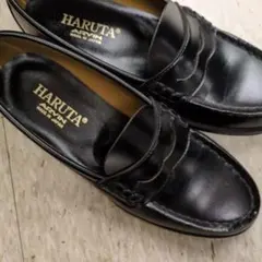 HARUTA 黒 レザー ローファー 24cm