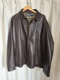 90s ラルフローレン　レザージャケット　XXL