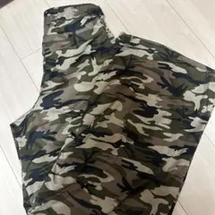 迷彩柄 ゴムウエストパンツ サイドポケット付き
