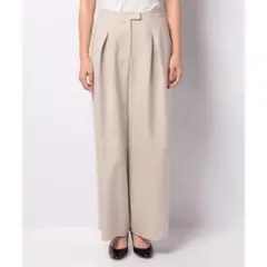 タック ワイドパンツ