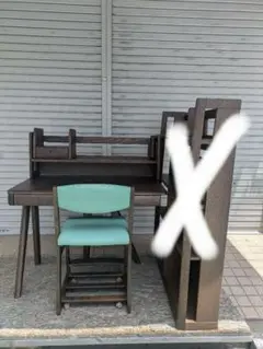 浜本工芸 デスクユニット（学習机、本立て、ミニ本立、椅子）4点セットのサムネイル