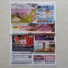 ③　静岡　伊東園ホテルズ　はなの金曜日割引1枚　お誕生日割引1枚　伊藤園ホテル