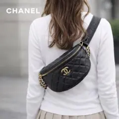 新品未使用品♡CHANEL ノベルティ　キルティング チェーン　ボディバッグ