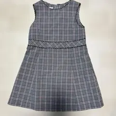 a.v.v チェック柄 ノースリーブ ワンピース 120