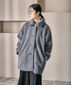 ＊完売＊タグ付き新品未使用＊LEPSIM シャギーミドルコート