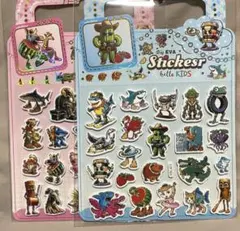 【2枚セット】イタリアンブレインロッド オーロラ加工 もちもち シール